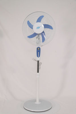 Hohe Geschwindigkeit 16 Zoll-wieder aufladbarer Stand-Solarfan, Solartischventilator mit Platte